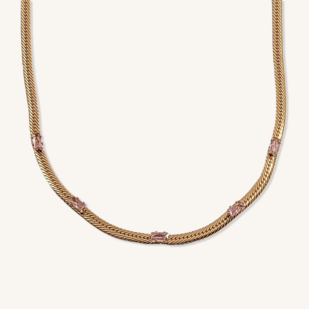 Valentina Necklace pink MAIRI JEWELRY